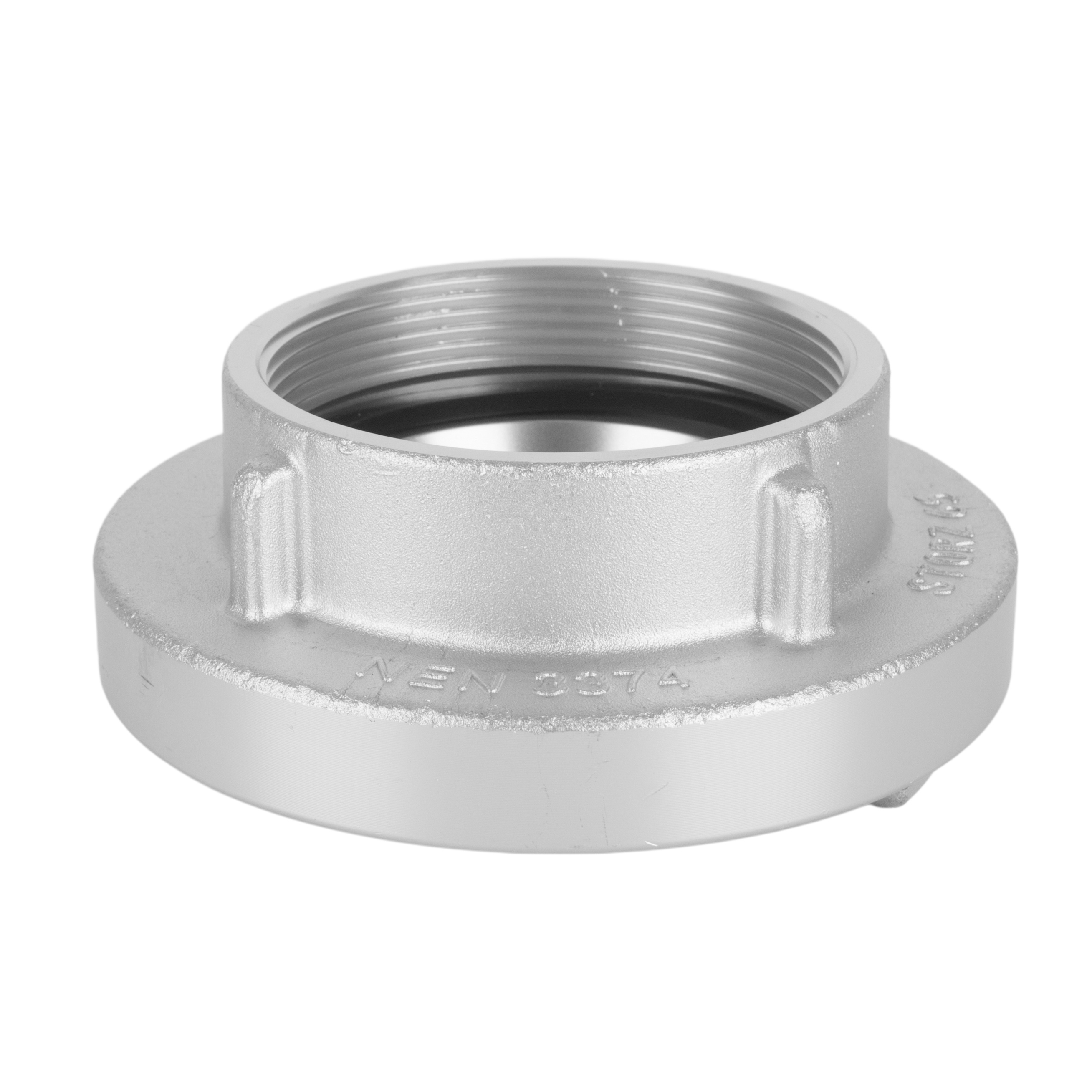 2.5"德式水消防接口(配闷盖) STORZ65/G2.5"F+KA81CAP AL 银色 表面阳极氧化处理