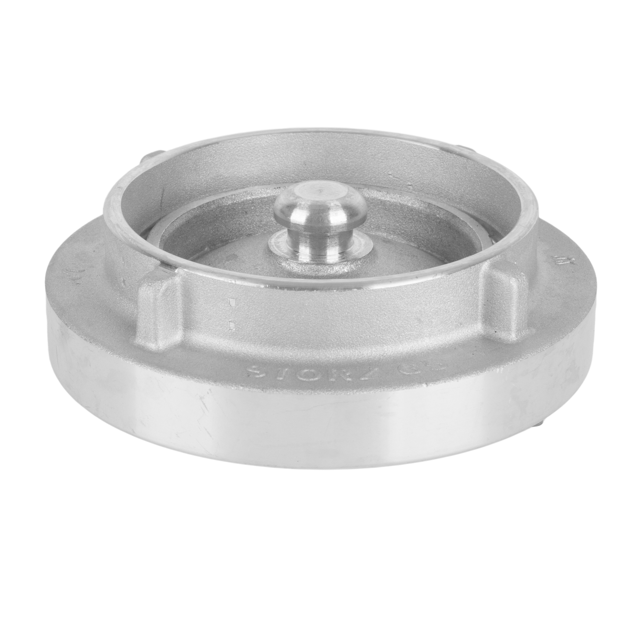 2.5"德式水消防接口(配闷盖) STORZ65/G2.5"F+KA81CAP AL 银色 表面阳极氧化处理