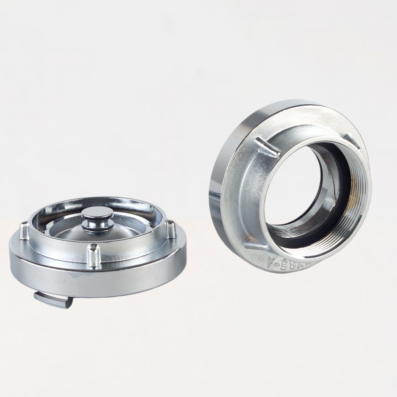 2.5"国标水消防接口(配闷盖) KY65-G2.5"F+CAP SS不锈钢表面点解不锈钢本色